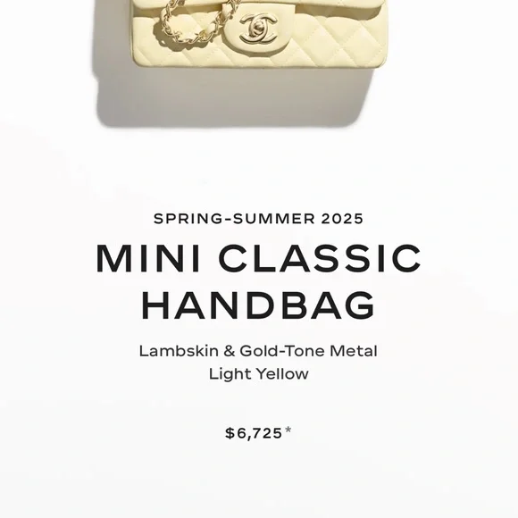 *RARE* CHANEL Yellow Mini Bag - Picture 2 of 8